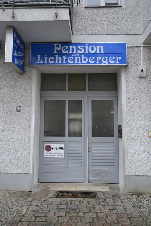ברלין Pension Zum Lichtenberger מראה חיצוני תמונה